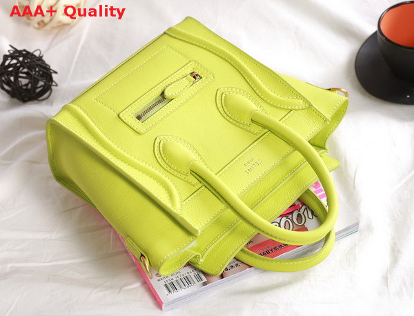 Celine Luggage Nano in Lemon real leather for Sale