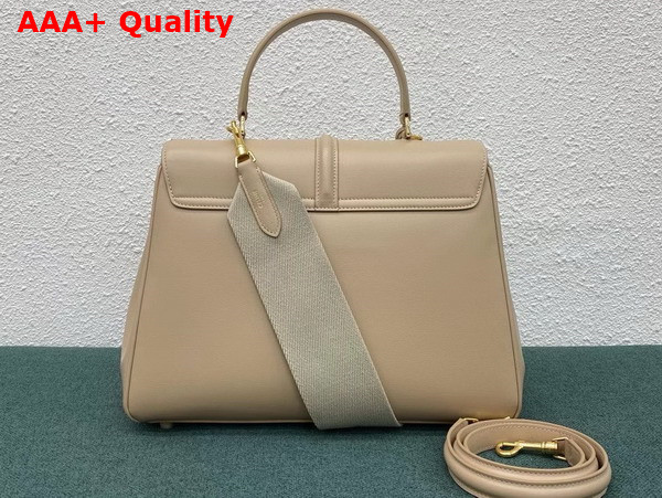 Celine Medium 16 Bag in Satinated Calfskin Beige Replica