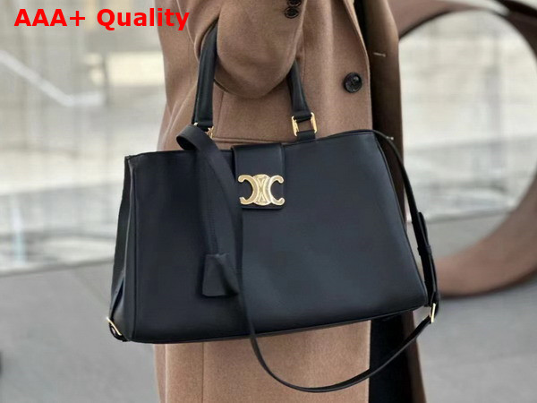 Celine Medium Appoline Bag in Black Supple Calfskin Replica