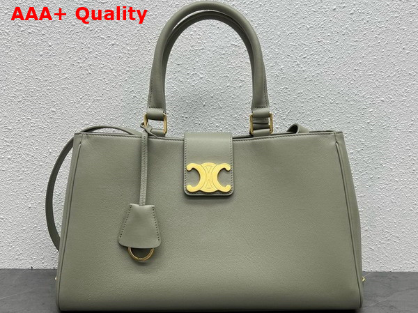 Celine Medium Appoline Bag in Green Clay Supple Calfskin Replica