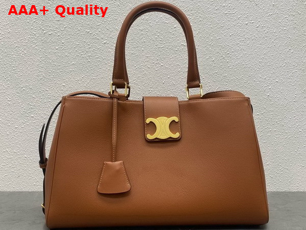 Celine Medium Appoline Bag in Tan Supple Calfskin Replica