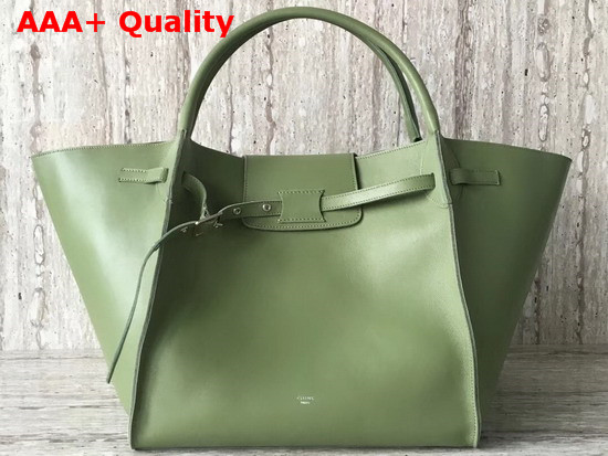 Celine Medium Big Bag in Green Smooth Calfskin Replica