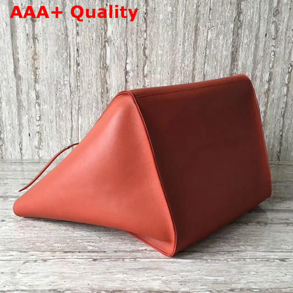 Celine Medium Big Bag in Orange Smooth Calfskin Replica