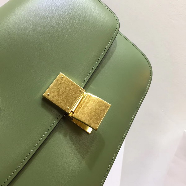 Celine Medium Box Bag Light Green Box Calfskin For Sale