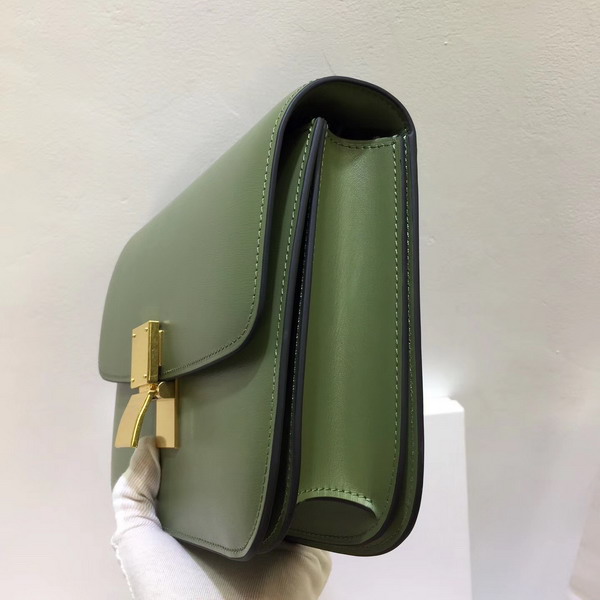 Celine Medium Box Bag Light Green Box Calfskin For Sale