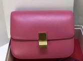 Celine Medium Box Bag Pink Box Calfskin Gold Hardware For Sale