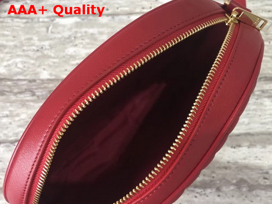 Celine Medium C Charm Bag in Red Quilted Calfskin Replica