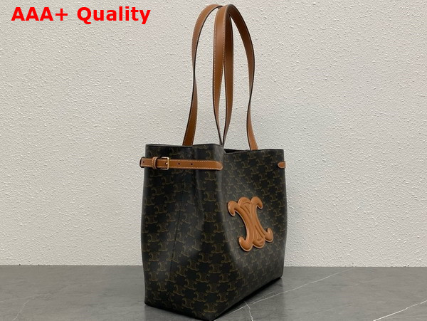 Celine Medium Cabas Anais Cuir Triomphe in Triomphe Canvas Replica