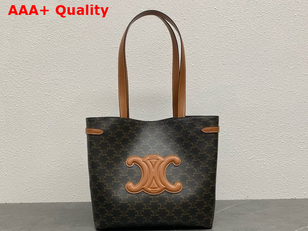 Celine Medium Cabas Anais Cuir Triomphe in Triomphe Canvas Replica