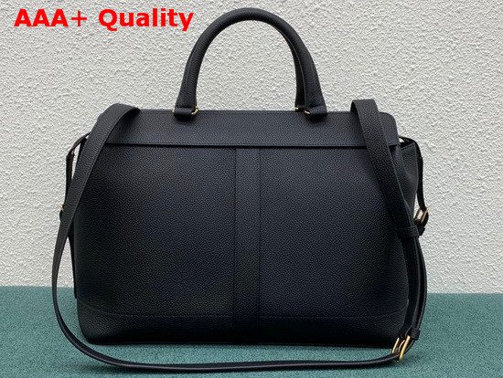 Celine Medium Cabas De France Bag in Black Grained Calfskin Replica