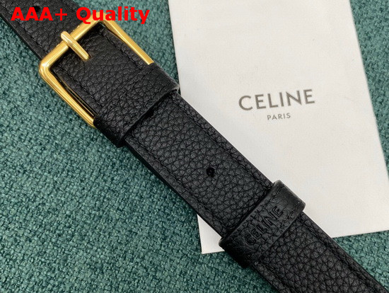 Celine Medium Cabas De France Bag in Black Grained Calfskin Replica