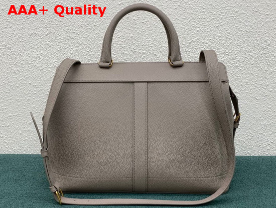 Celine Medium Cabas De France Bag in Grey Grained Calfskin Replica