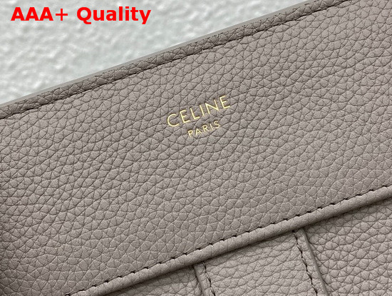 Celine Medium Cabas De France Bag in Grey Grained Calfskin Replica