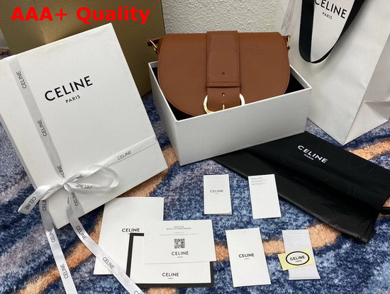 Celine Medium Camarat Bag in Tan Natural Calfskin Replica