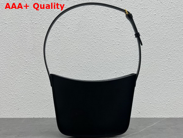 Celine Medium Celine Croque Bag in Black Shiny Calfskin Replica