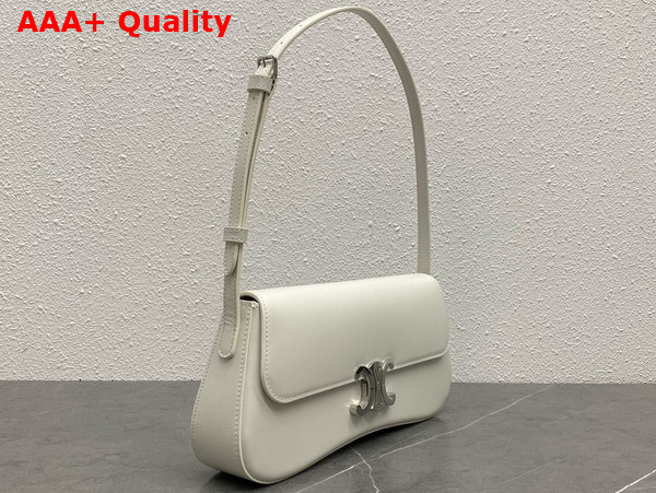 Celine Medium Celine Lola Bag in Blanc De Blanc Shiny Calfskin Replica