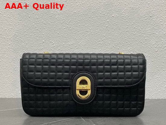 Celine Medium Chain Sulky Bag in Black Quilted Lambskin Replica