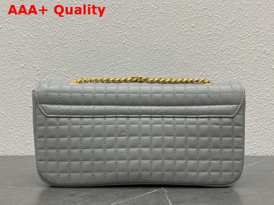 Celine Medium Chain Sulky Bag in Mineral Quilted Lambskin Replica