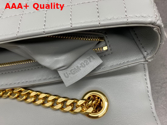 Celine Medium Chain Sulky Bag in Mineral Quilted Lambskin Replica