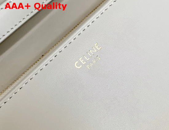 Celine Medium Classic Bag in White Box Calfskin Replica