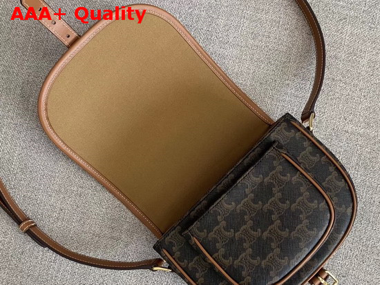 Celine Medium Folco Bag in Triomphe Canvas Replica