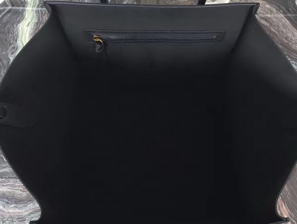 Celine Medium Luggage Phantom Handbag in Black Grained Calfskin for Sale