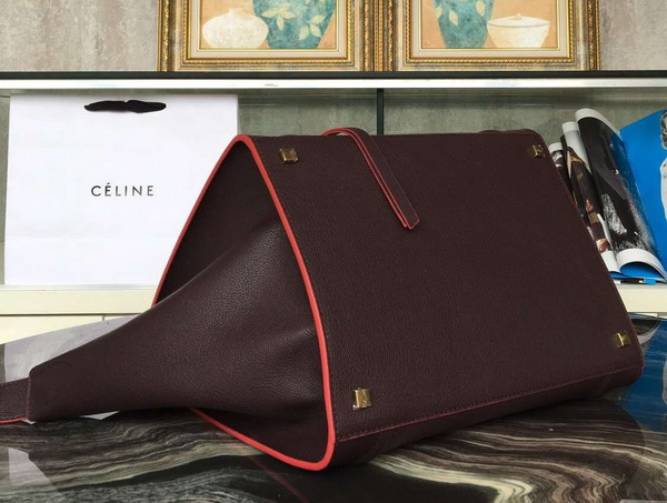 Celine Medium Luggage Phantom Handbag in Bordeaux Grained Calfskin for Sale