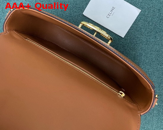 Celine Medium Maillon Triomphe Bag in Tan Natural Calfskin Replica