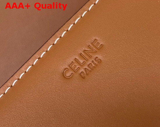 Celine Medium Maillon Triomphe Bag in Tan Natural Calfskin Replica