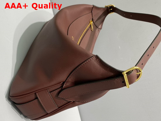 Celine Medium Romy in Supple Calfskin Brown Replica