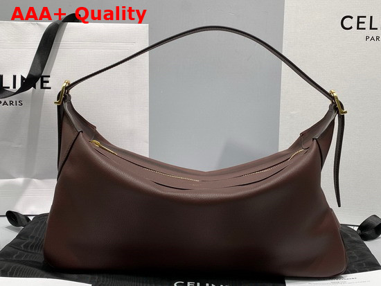 Celine Medium Romy in Supple Calfskin Brown Replica