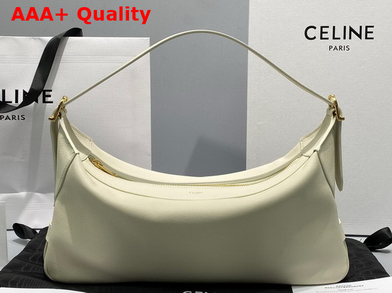 Celine Medium Romy in Supple Calfskin Rice Replica