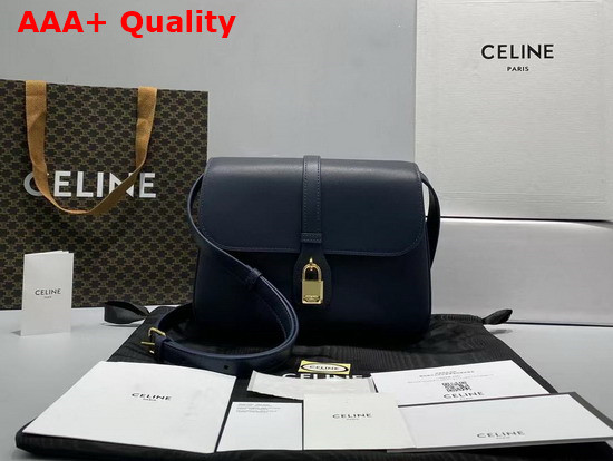 Celine Medium Tabou in Smooth Calfskin Dark Blue Replica