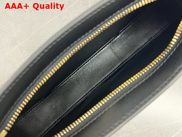 Celine Medium Tilly Bag in Black Shiny Calfskin Replica