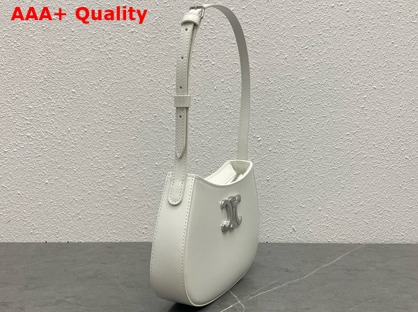 Celine Medium Tilly Bag in White Shiny Calfskin Replica