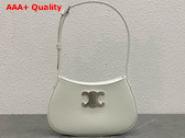 Celine Medium Tilly Bag in White Shiny Calfskin Replica