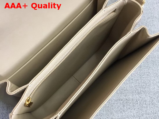 Celine Medium Triomphe Bag in Beige Calfskin Replica