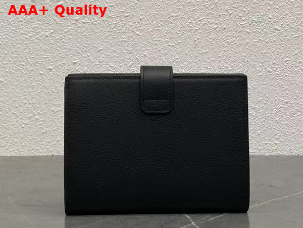 Celine Medium Wallet Celine Victoire in Supple Calfskin Black Replica