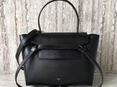 Celine Mini Belt Handbag in Black Grained Calfskin For Sale