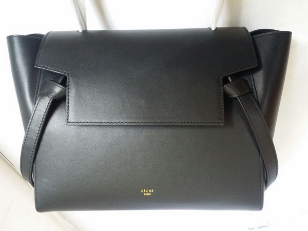 Celine Mini Belt Handbag in Black Smooth Calfskin for Sale