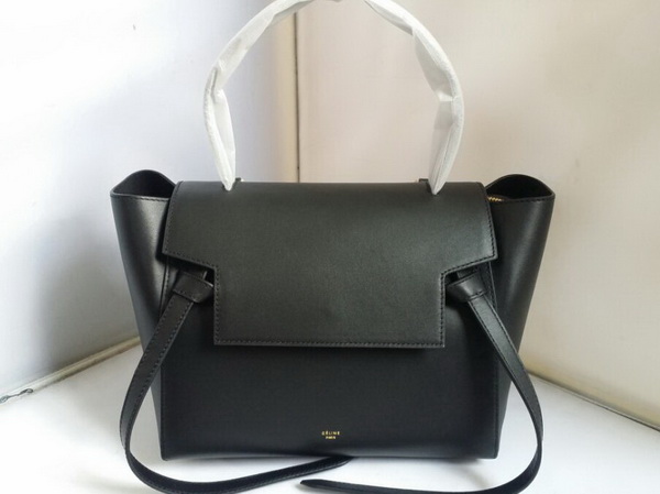 Celine Mini Belt Handbag in Black Smooth Calfskin for Sale