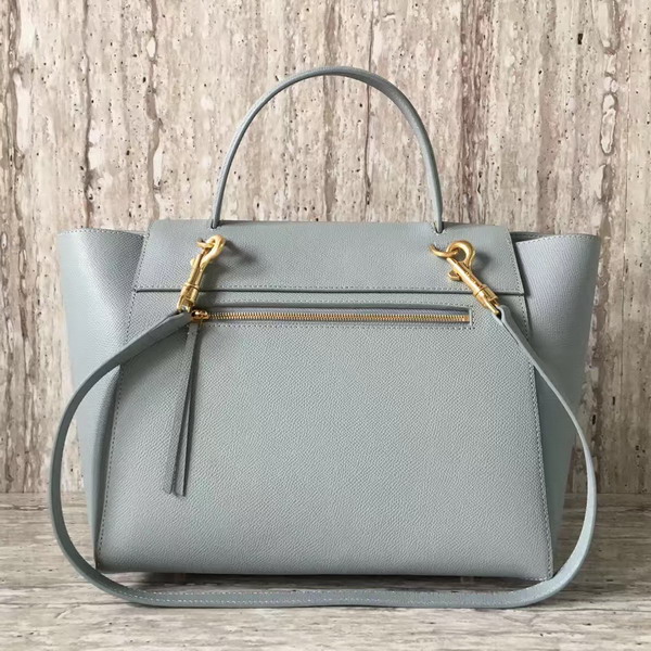 Celine Mini Belt Handbag in Light Blue Grained Calfskin For Sale