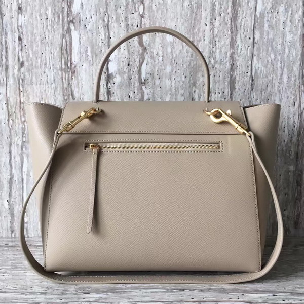 Celine Mini Belt Handbag in Light Grey Grained Calfskin For Sale