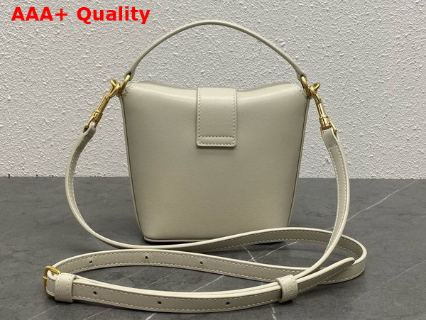 Celine Mini Bucket Triomphe in Light Stone Smooth Calfskin Replica