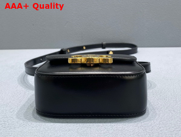 Celine Mini Triomphe in Black Shiny Calfskin Replica