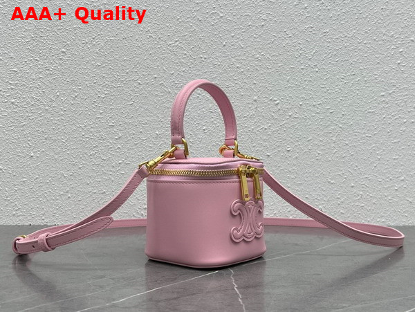 Celine Mini Vanity Case in Pink Smooth Calfskin Replica