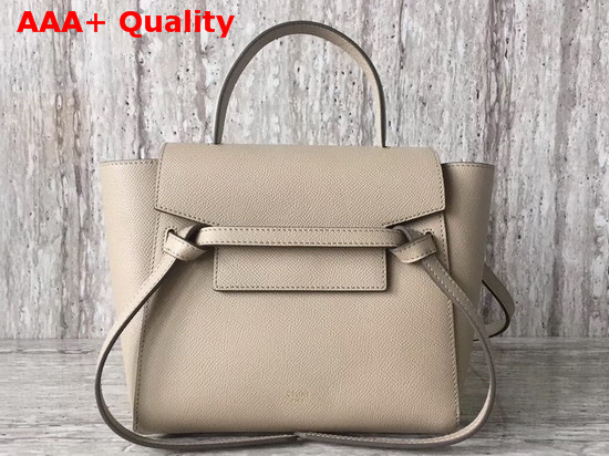 Celine Nano Belt Bag in Beige Grained Calfskin Replica