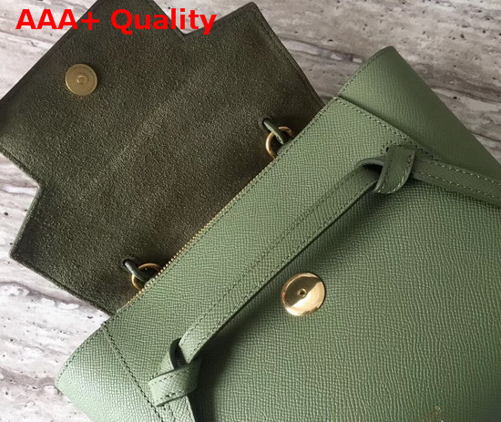 Celine Nano Belt Bag in Green Grained Calfskin Replica