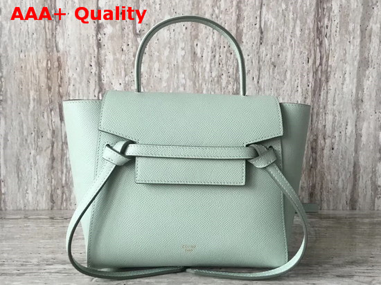 Celine Nano Belt Bag in Mint Green Grained Calfskin Replica