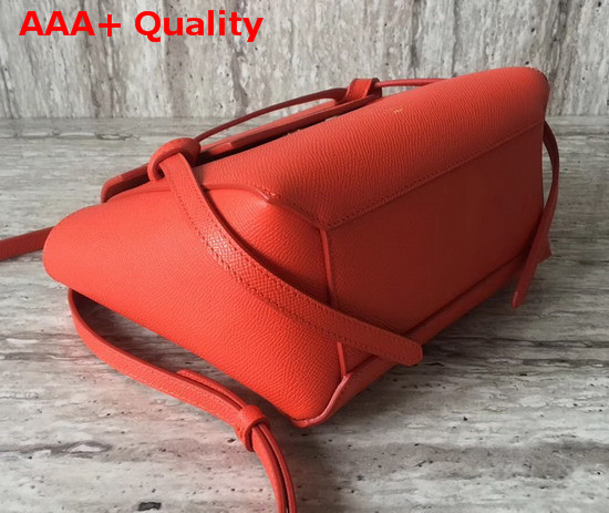 Celine Nano Belt Bag in Orange Grained Calfskin Replica